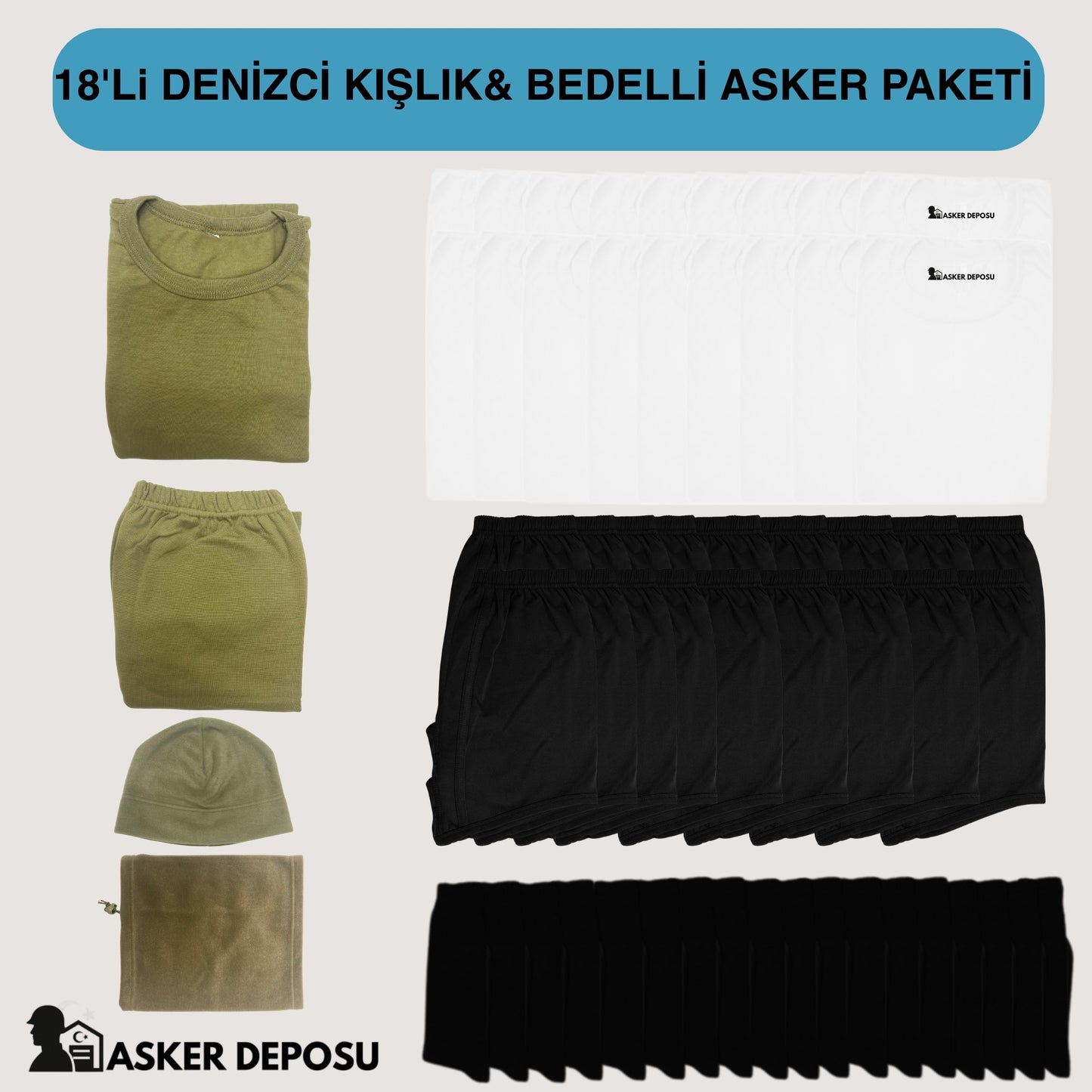 18’li Denizci Kışlık Bedelli Asker Paketi (58 Parça) | Bedelli & Acemi Asker Malzemeleri – Asker Deposu